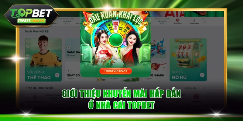 Giới thiệu khuyến mãi hấp dẫn ở nhà cái TOPBET